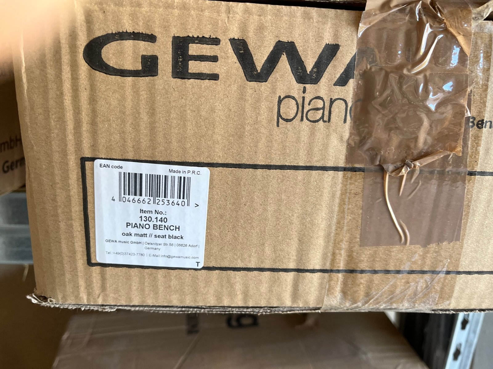 Banc de piano GEWA Deluxe - Neuf – Image 3