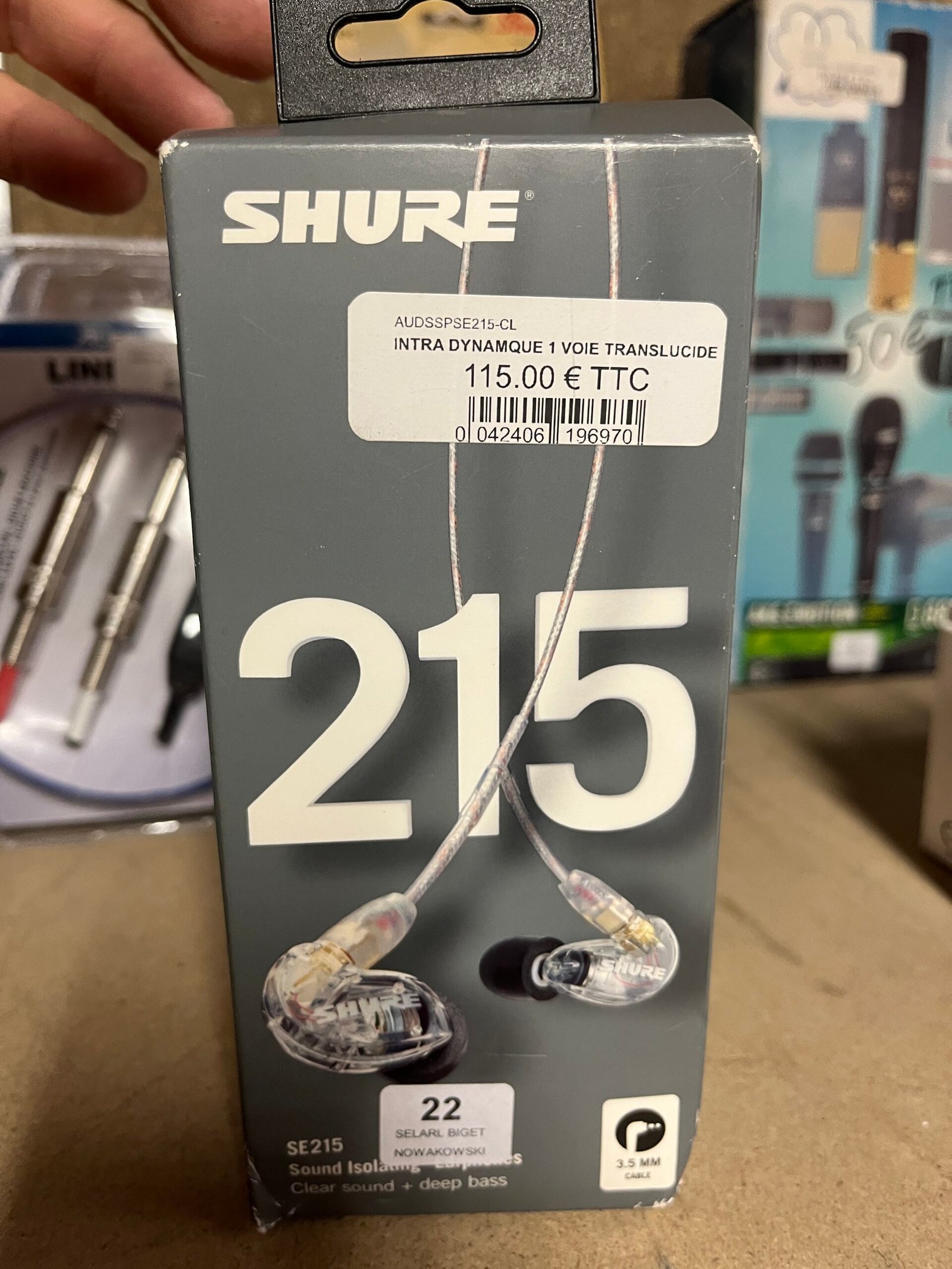 Écouteurs intra SHURE SE215 - JAMAIS SERVI – Image 2